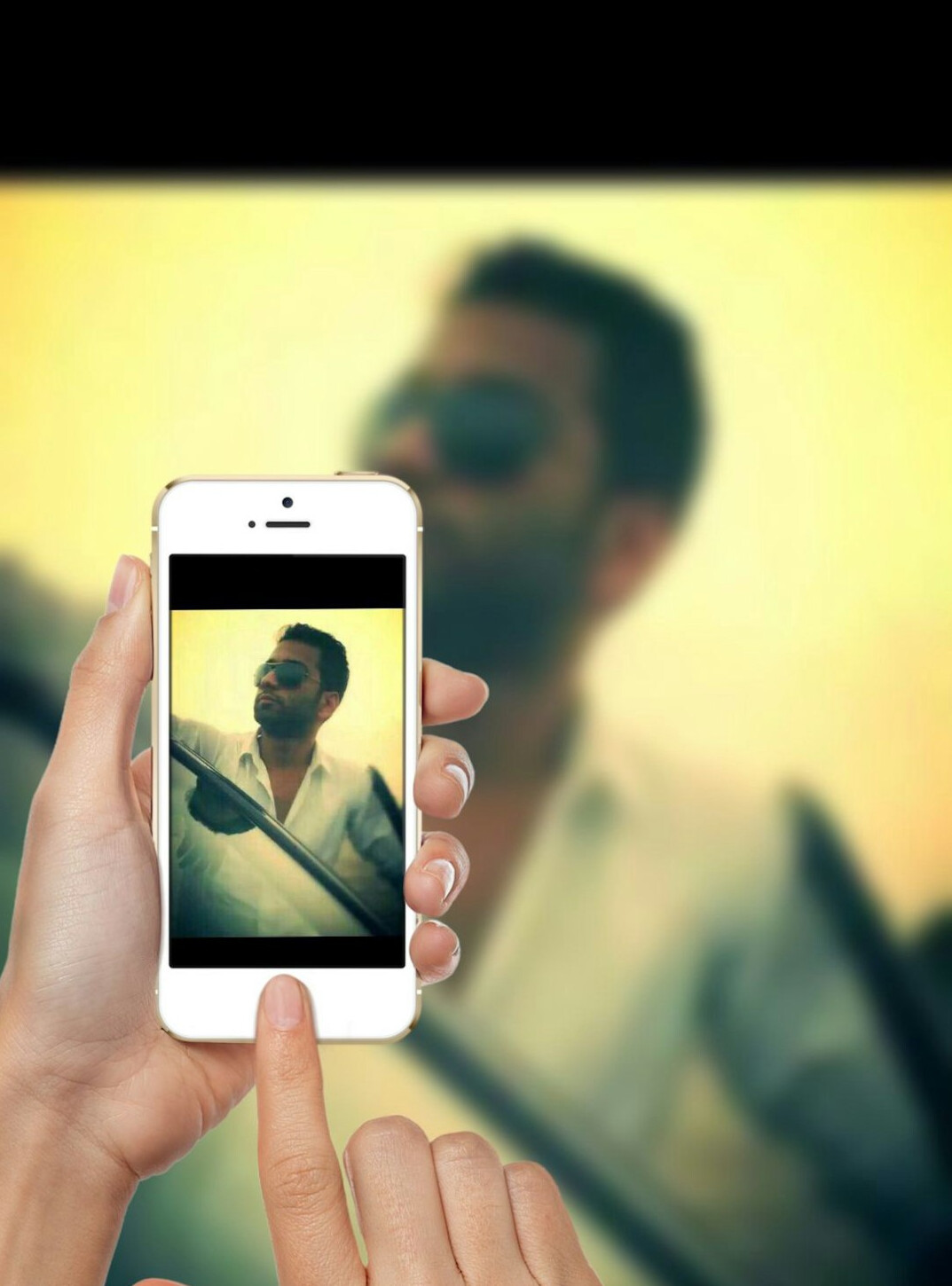 celebrity posting on phone